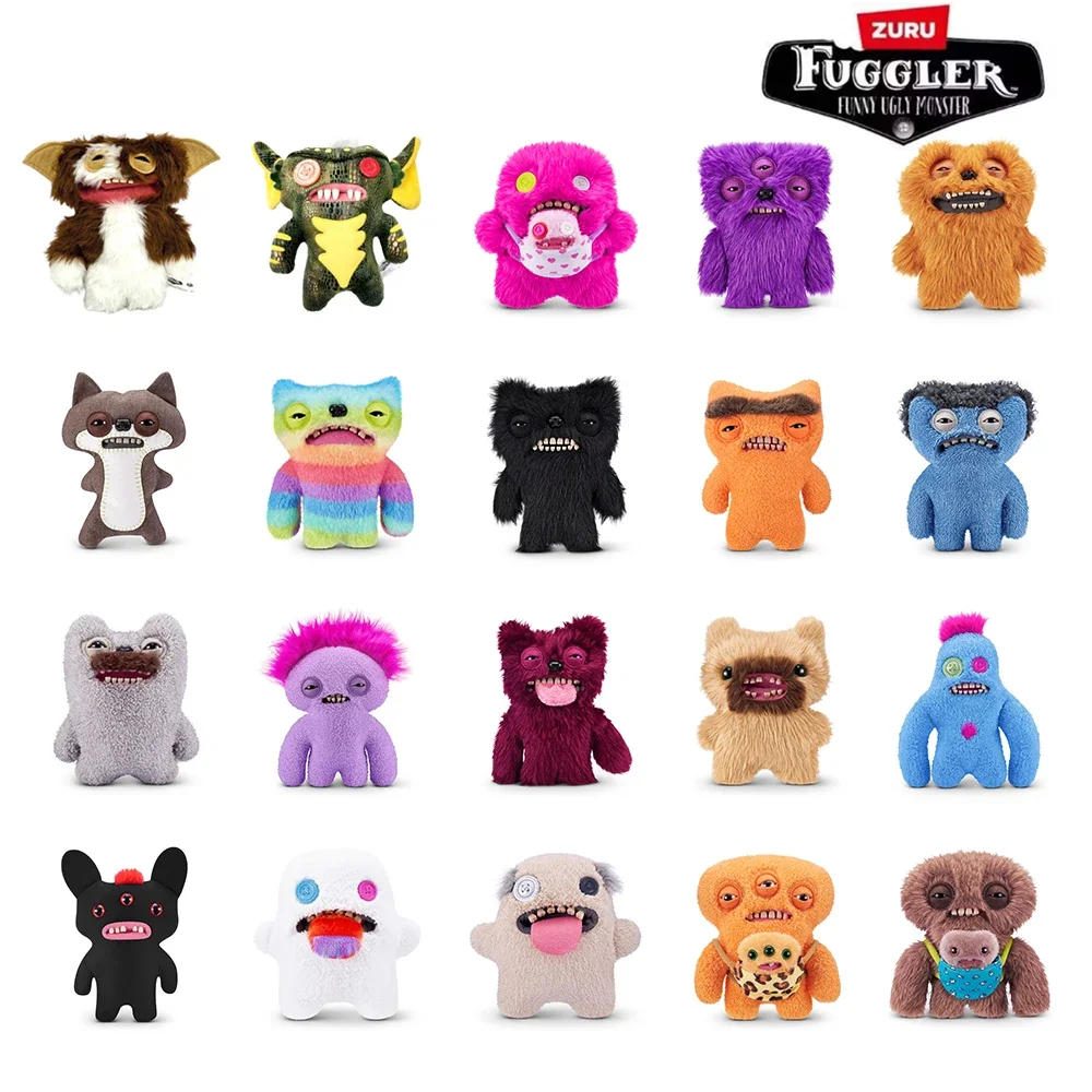 

Оригинальная 100% плюшевая игрушка Fuggler Ugly Tooth Monster Wide Eyed Weirdo Annoyed Alien Suspicious Fox Fuggs, мягкая кукла Peluche, 22 см