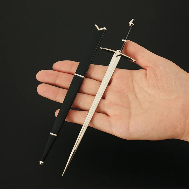 영화 및 텔레비전의 주인 나르틸 검 열쇠고리 키링 22cm 간달프 글램드링 금속 카타나 모델 선물용 장난감