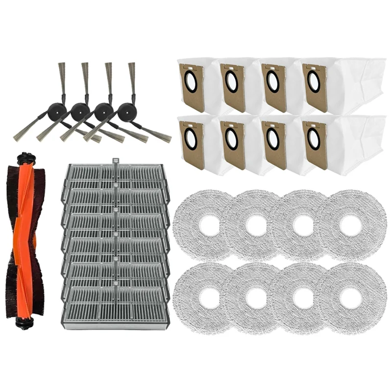 【ELATED】27 قطعة فرشاة مكنسة كهربائية تصفية ممسحة القماش كيس لجميع الغبار عدة ل Xiaomi Mijia Omni M40 / D110CN قطع غيار المكنسة الكهربائية #4