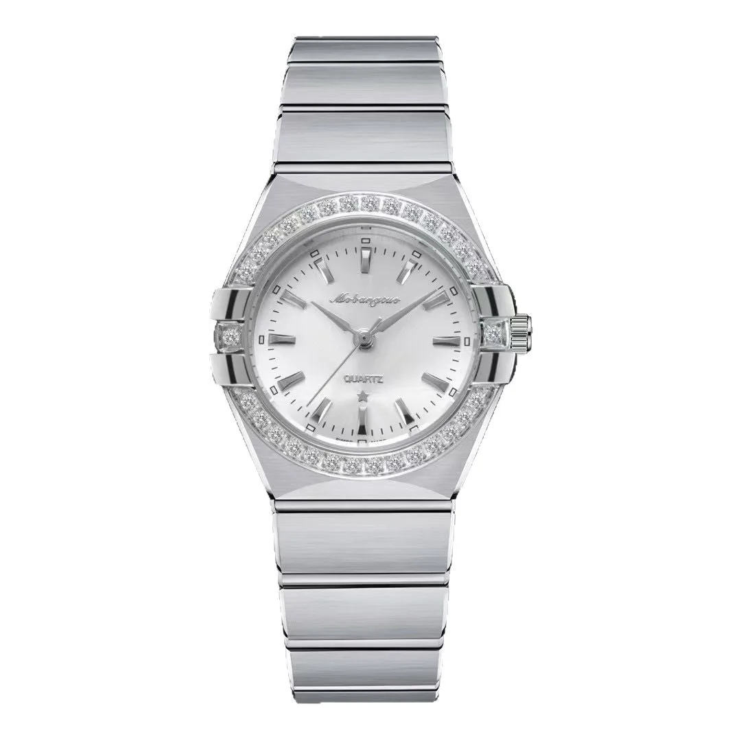 Classic Constellation Women's Bezel Business Casual Steel Band Watch Women's Gift for Women High Quality Luxury Watch