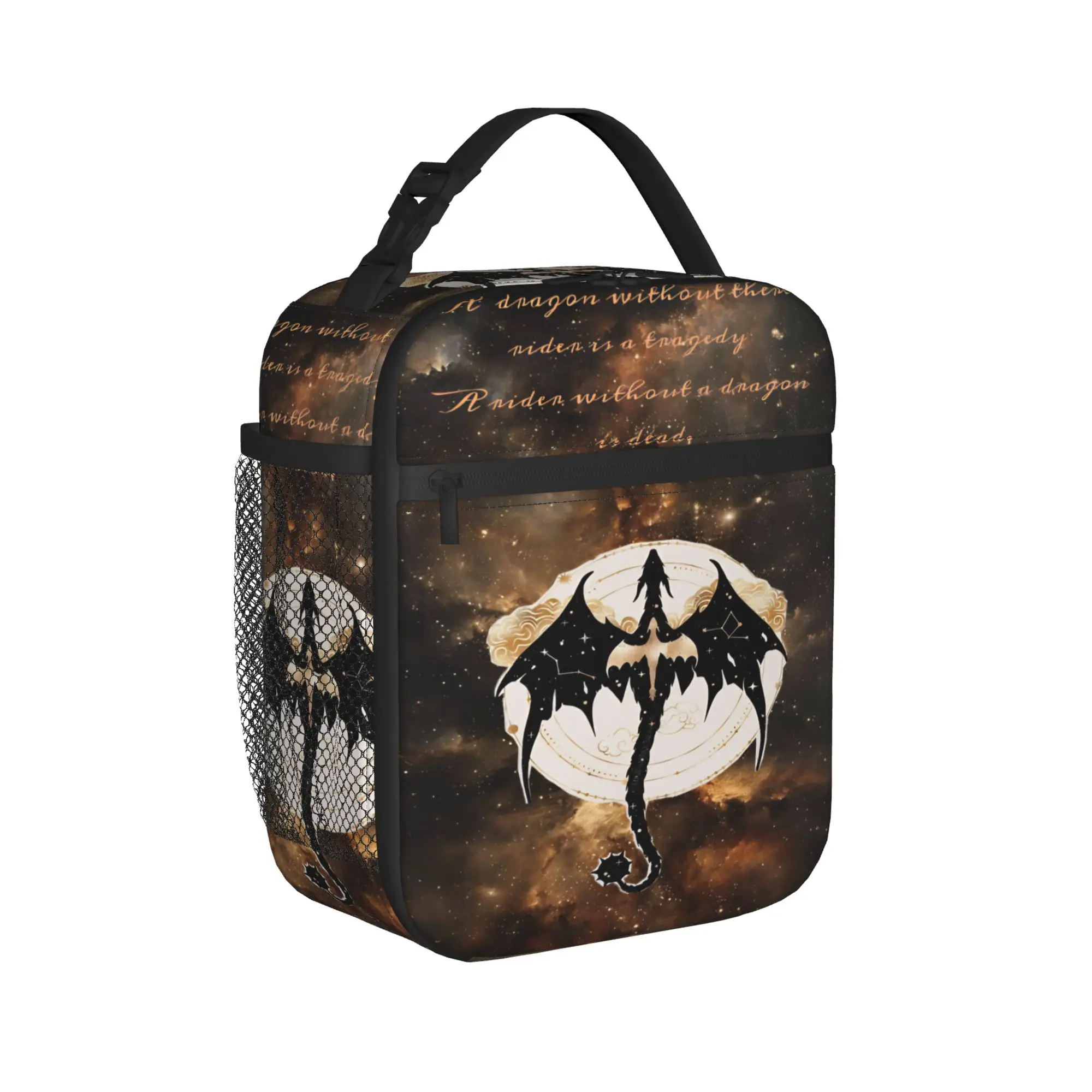 F-Fourth W-Wing Dragon Thermal Insulated Lunch Bags for Travel  Portable Food Container Bags Men Women Cooler Thermal Food Box