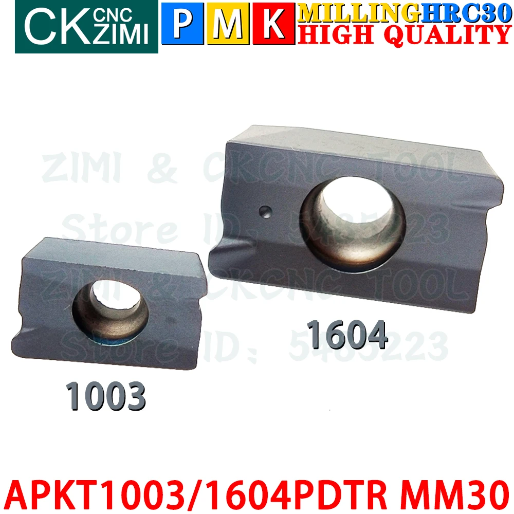 APKT1003PDTR MM30 APKT1604PDTR MM30 Твердосплавные вставки Инструменты для фрезерных пластин APKT 1003 APKT 1604 APKT1003 APKT1604 APMT MM10 MM30 ЧПУ Сменные фрезы Металлические токарные станки