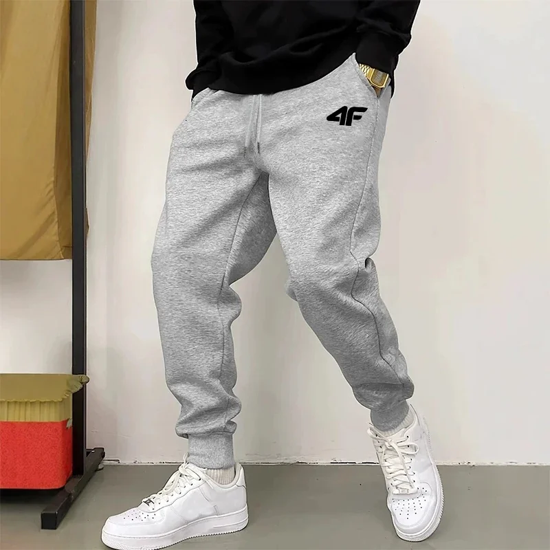 

Men's Sweatpants High Quality Pure Color Breathable Drawstring Trousers Autumn Winter Male Daily Casual Sporty Soft Jogger Pants