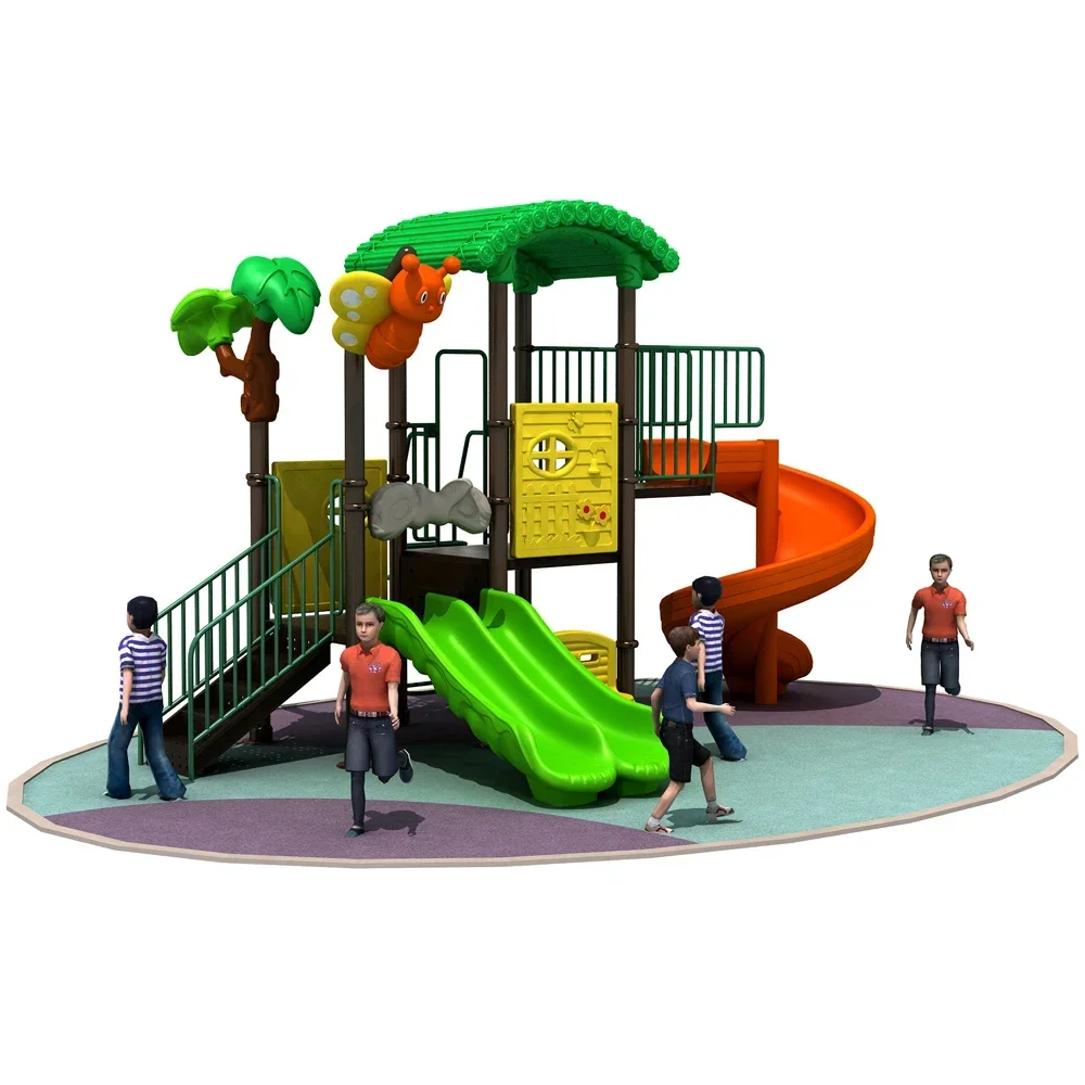 Outdoor games children preschool playground equipment and kids plastic playground slide