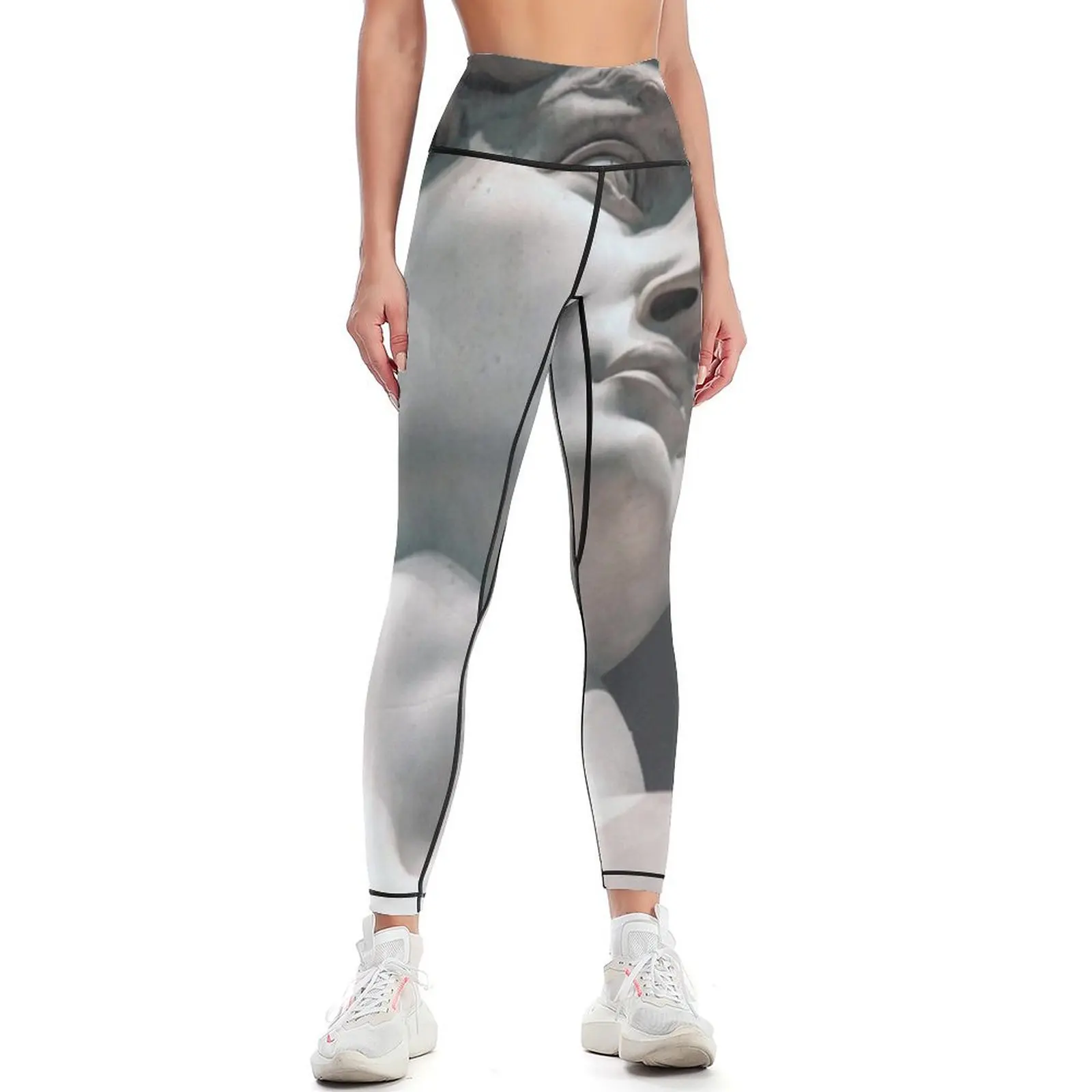 

Greek Statue of David Vaporwave Leggings gym womans sportswear for gym Womens Leggings