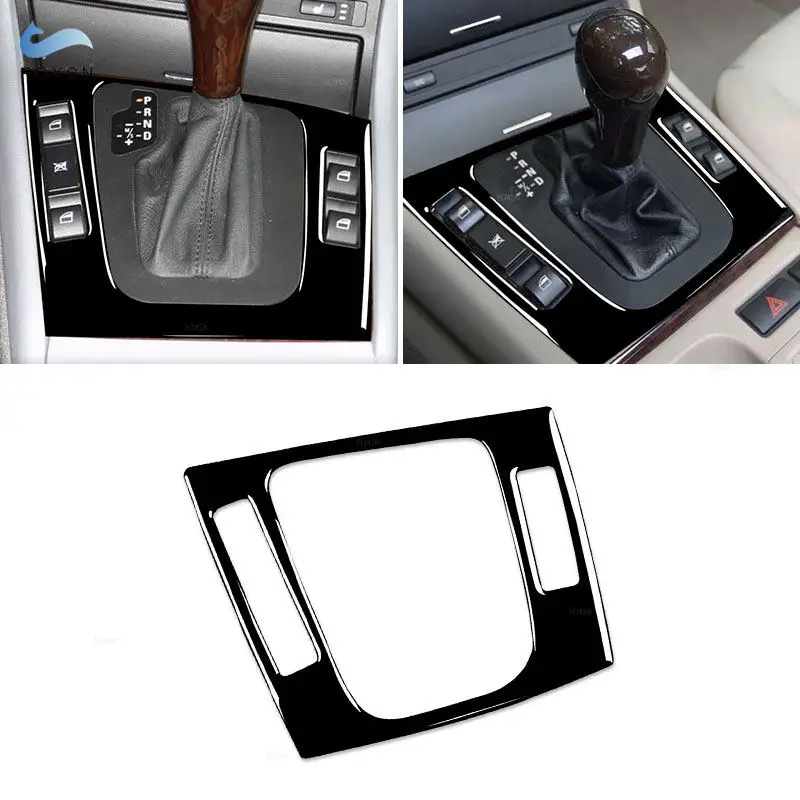 

Автомобильный Стайлинг, центральная панель управления переключением передач, рамка, накладка для BMW 3 серии E46 1998 1999 2000 2001 2002 2003 2004 2005 Piano Black