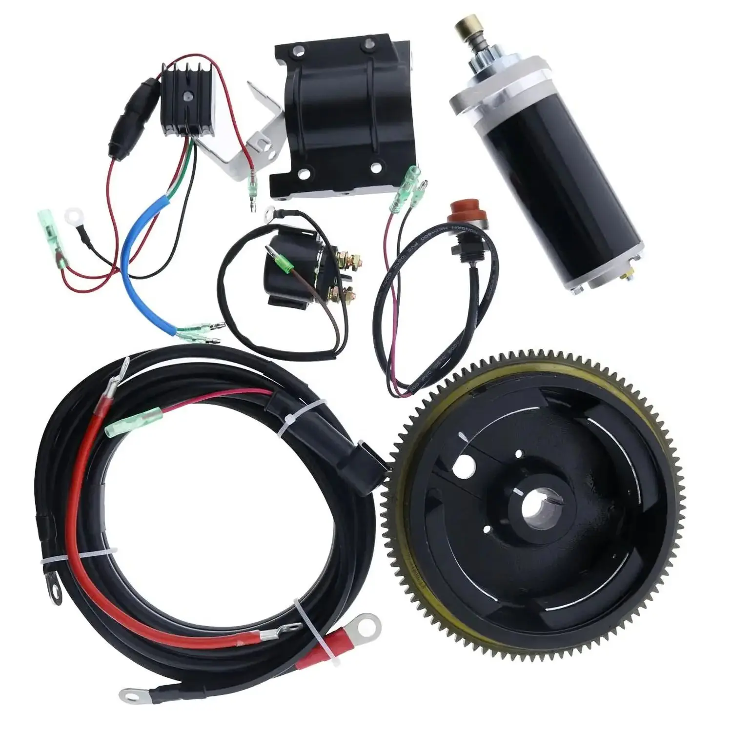 

Комплект маховика электростартера подходит для 2-тактного подвесного двигателя SEA-PRO 9,9 л.с. T9,9S