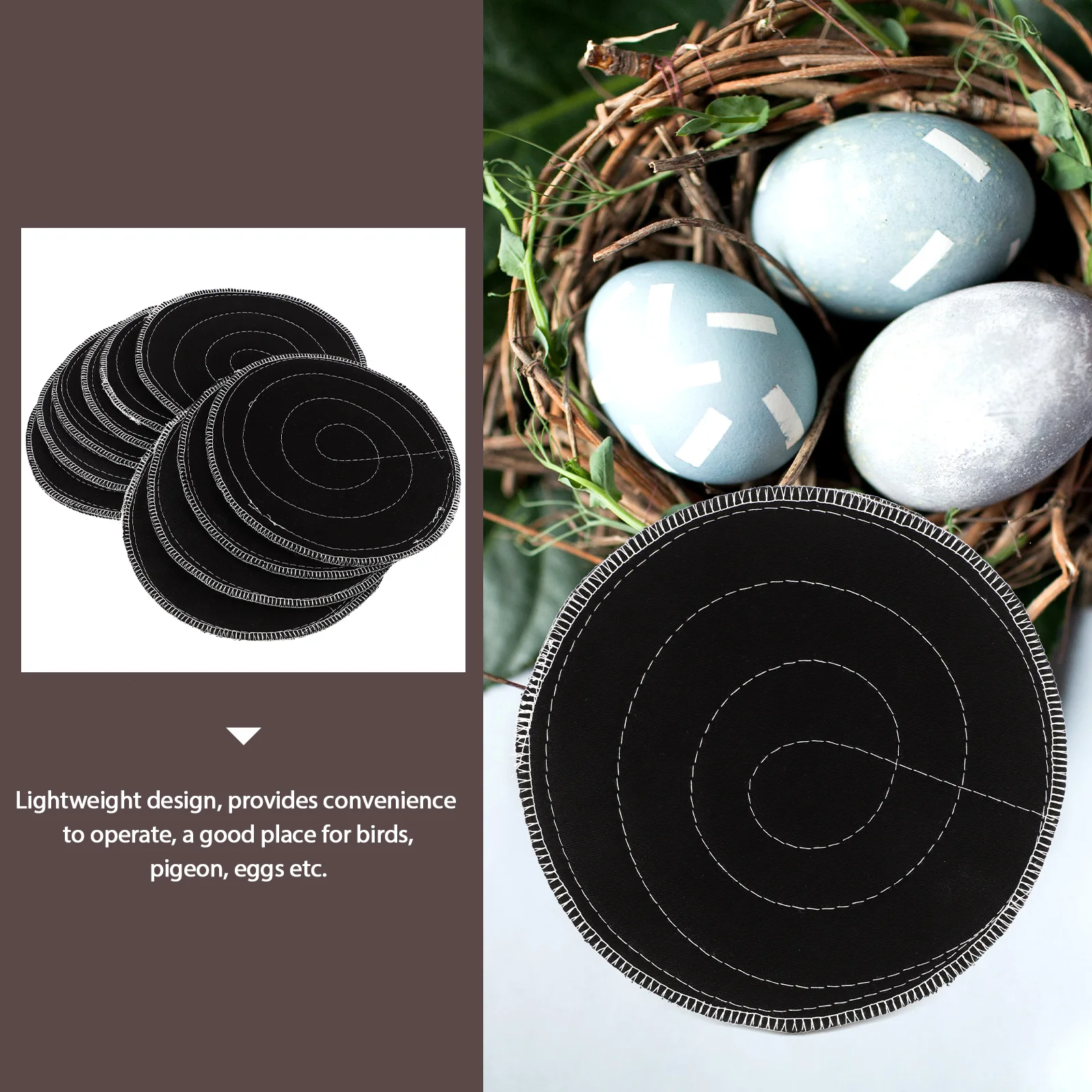 

10pcs Pigeon Mat Reusable Lightweight Breathable Small Pigeon Nest Accessory Animal Bedding Nest Supply Pet Bird Accessories