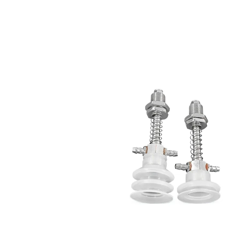 10Pcs Pneumatic Large Head Straight Buffer Fitting M12 Thread Vacuum Suction Cup Stem Robot EOAT Holder Bracket L53/L65/L80/L100