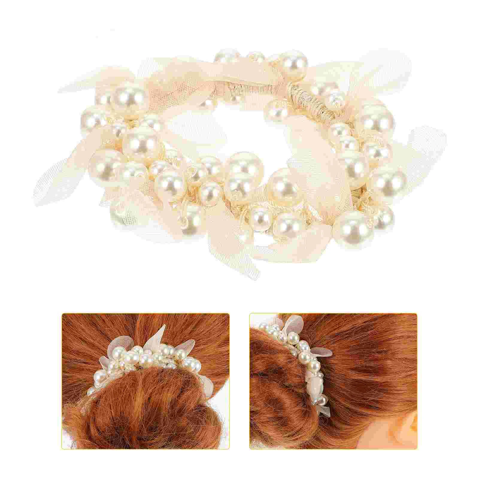 

Elegant Headband Ponytail Holder for Women Girl Tie Elastic Hair Fashion Accessory Hair Tool Stylish Headwear