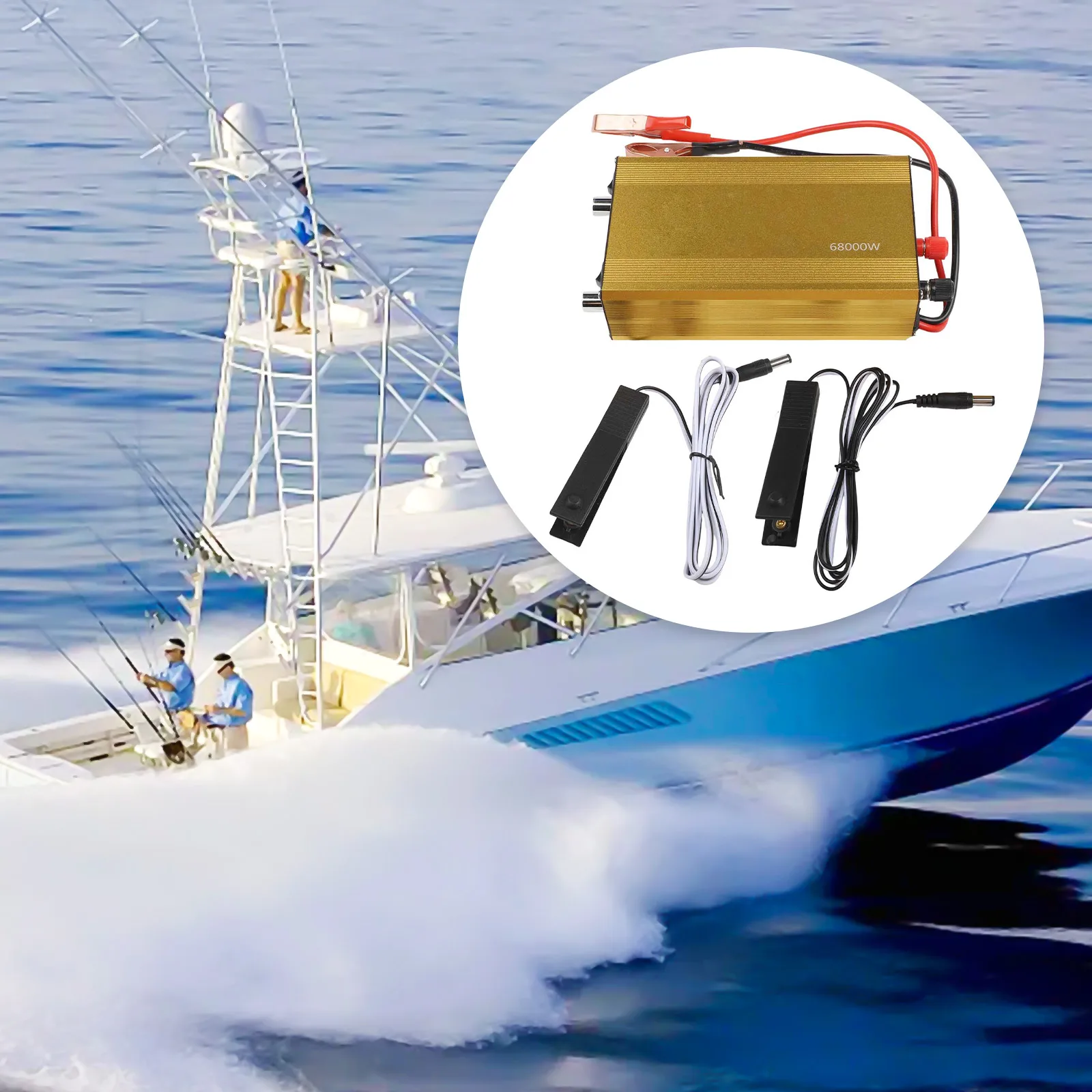 لاستخدام RV للأجهزة المنزلية محول تيار مستمر تيار متردد مصدر طاقة خارجي كفاءة صفراء 92 سعة طاقة الذروة 68000 وات