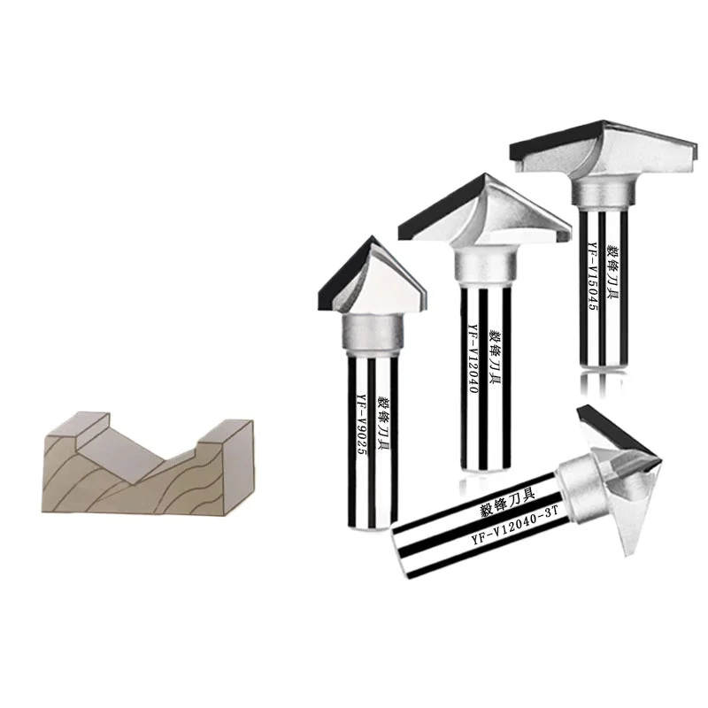 

CNC Machine Engraving Tool PCD Woodworking Knife Diamond 90 Degree 120 Degree V Knife Engraving Cabinet Door Panel Pattern Knife