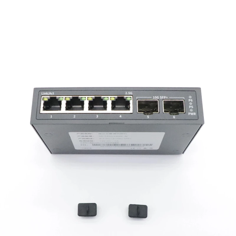 Conversor de mídia de fibra óptica Gigabit com portas Ethernet RJ45 de 10/100/1000 Mbps (1F1E/1F2E/2F4E) ou switch Gigabit