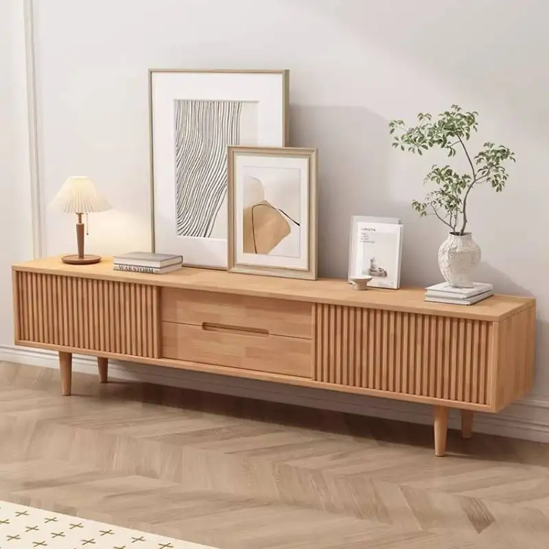 

Classic Storage Tv Cabinet Living Room Brown 200Cm Long Living Room Tv Stands Storage Nordic Mueble Televison Furniture For Home