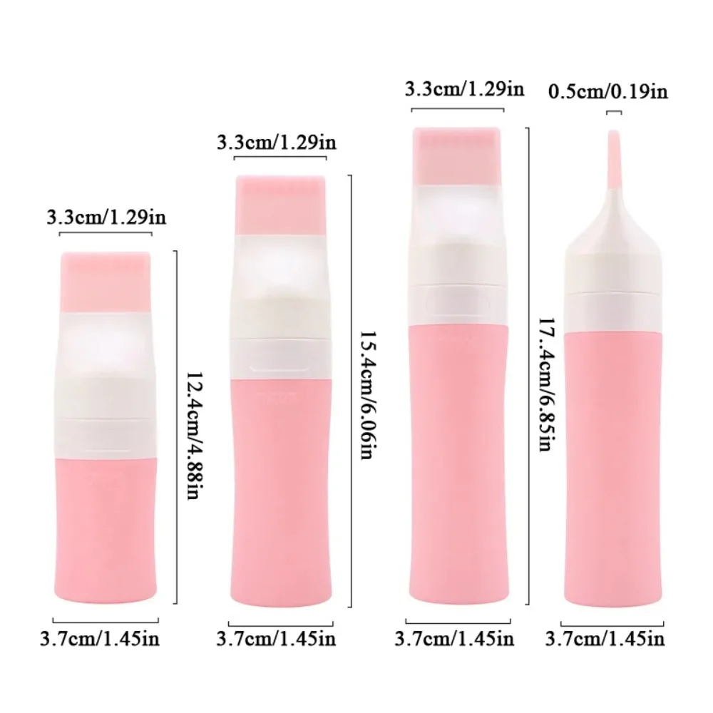 38/60/80ml Hair Dye Applicator Brush Bottles Silicone Hairdressing Refillable Bottles With Comb Makeup Tool Shampoo Container