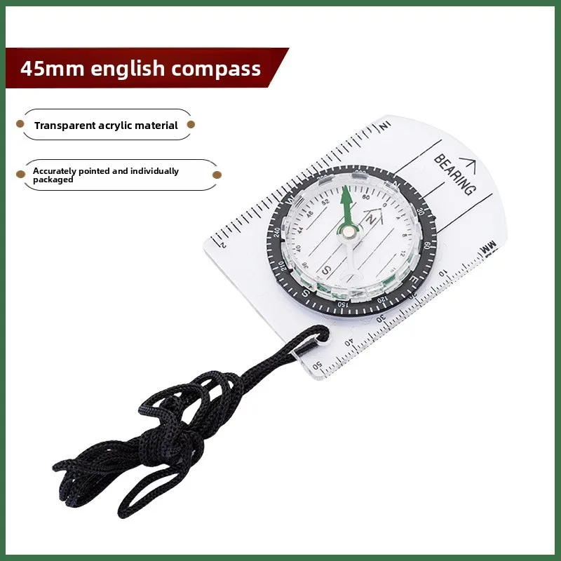 ZNZ45-1 Height Measuring Instrument Portable Compass Scale Outdoor Survival Direction Supplies North Compass