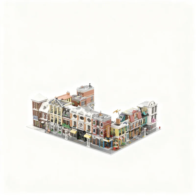 19478pcs MOC 8in1 Modular Alternative Builds Modular Buildings Model Building Blocks Christmas Gifts Construction Toys Idea