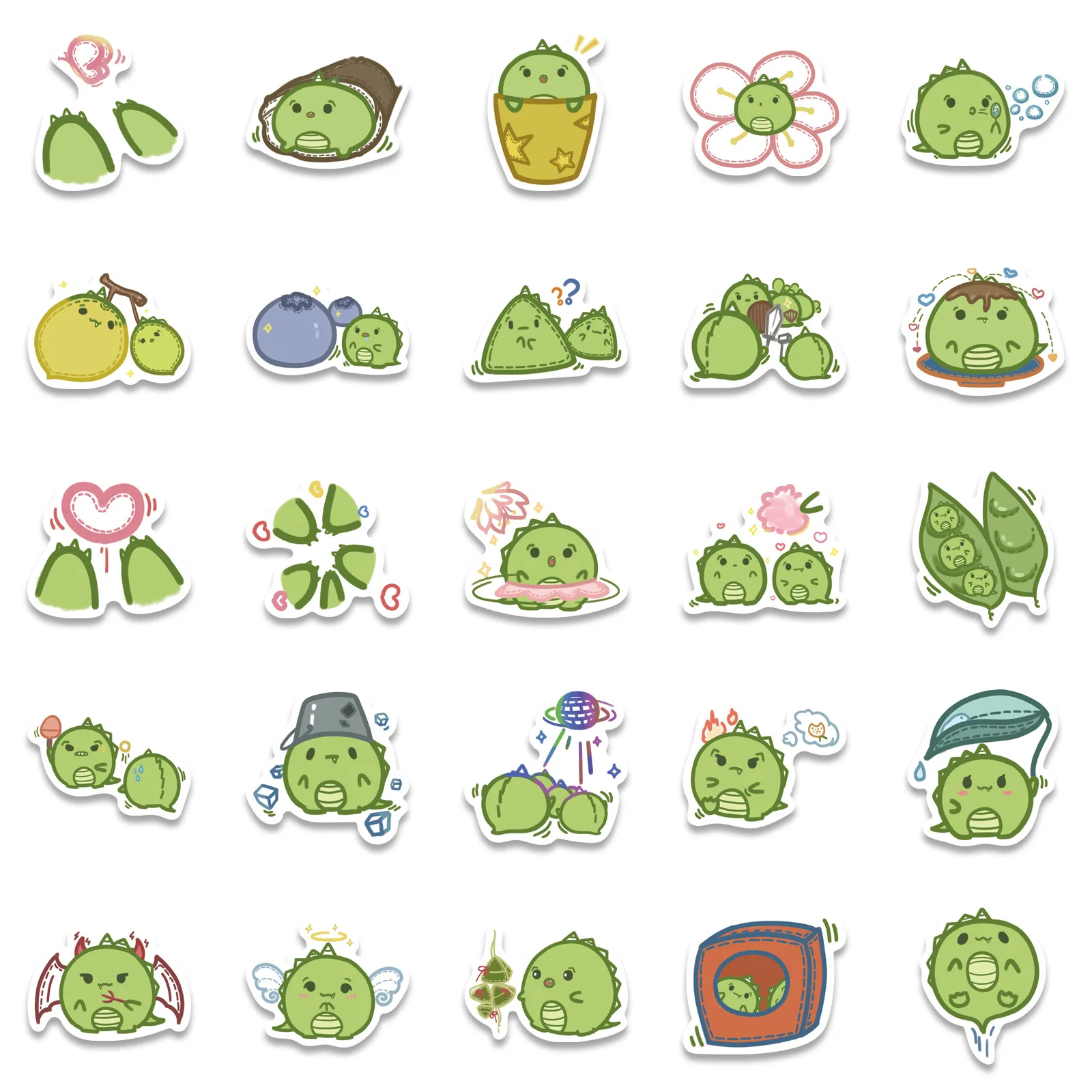 10/30/50pcs Original Hand-painted Cartoon Dinosaur Graffiti Sticker Kawaii Cute Art Aeshtetic Animal Diy Laptop Decal Sticker