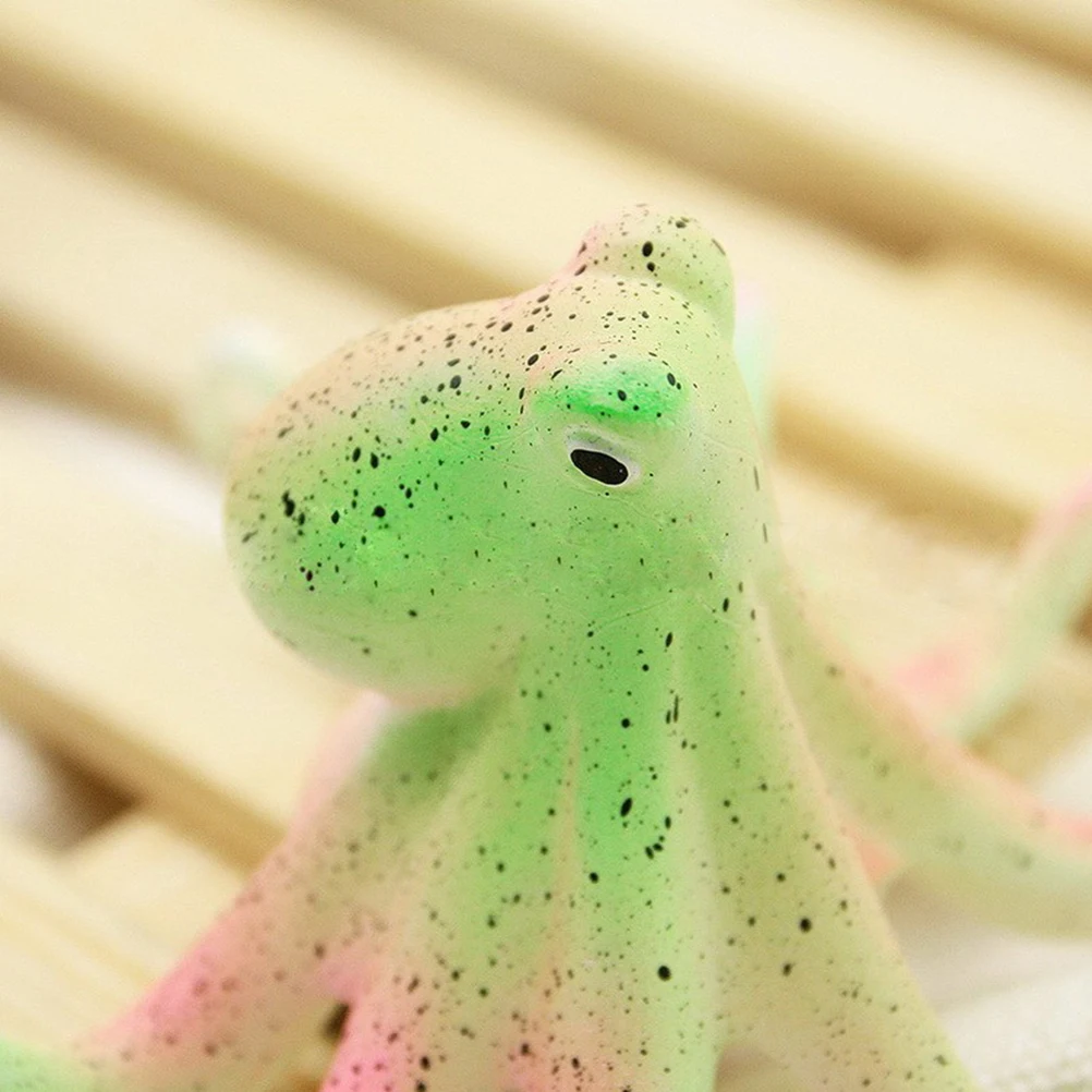 

Night Fluorescent Simulation Octopus Fish Tank Decoration Green Vivid Color Detailed Lively Aquarium Modeling Safe