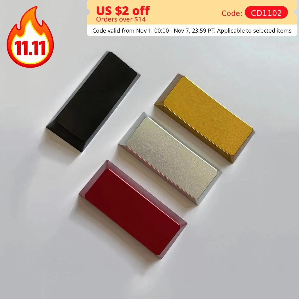 

2,25U левый металлический колпачок для клавиш, пустой R1, оригинальный вишневый профиль, механическая клавиатура с перекрестным переключателем, ось алюминиевого сплава, колпачок для ключей с ЧПУ