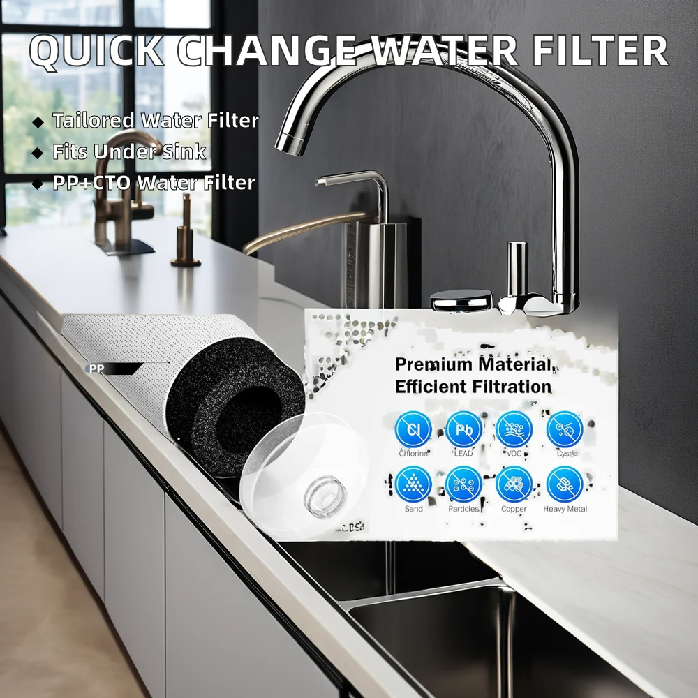 Purificador de agua Manual coreano T33 para el hogar y el RV cambio rápido PP GAC CTO UF RO Aqua filtro filtración Manual