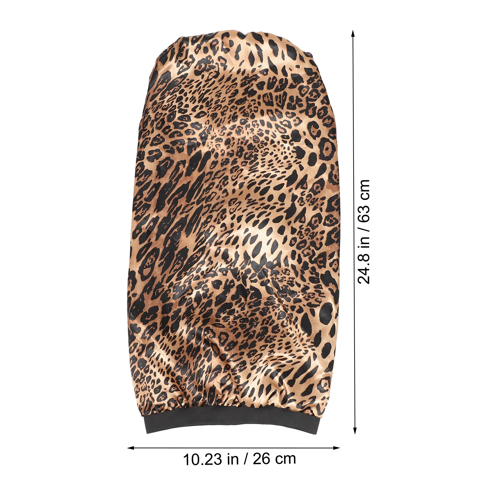 قبعة نوم قابلة للتمدد بحافة واسعة وأنبوب طويل من نسيج الحرير المقلد للنساء مطبوعة لحماية تساقط الشعر غطاء محرك السيارة المرن ملابس النوم #4