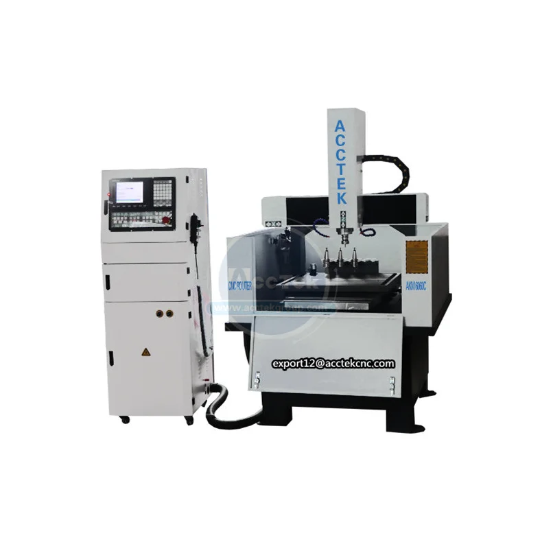 Fast Speed Semi-Enclosed CNC Router For Metal Auto Tool Changer Included Metal Mold Making Using Steel Sheet Engraving Ferrament