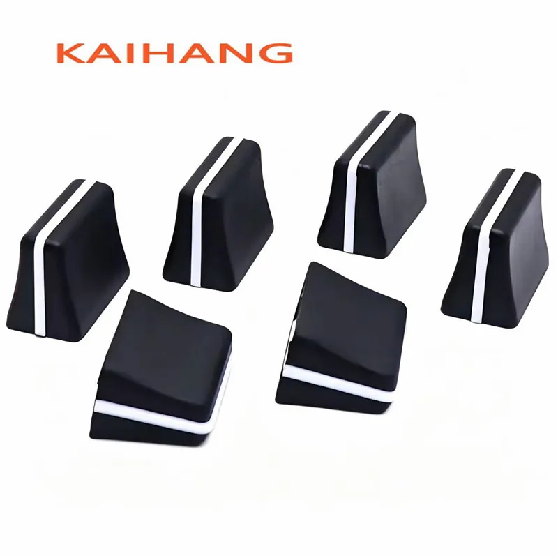 4mm Rubber Fader Knob Straight Slide Potentiometer Cap Mixer DJ Controller Console Fader Cap Audio Equipment Sliding Push Button - view 4