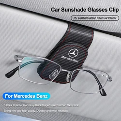 Soporte para gafas de sol para Interior de coche, Clip para Mercedes Benz W222, W203, W206, W220, W205, W211, W212, W201, W210, W108, GLC