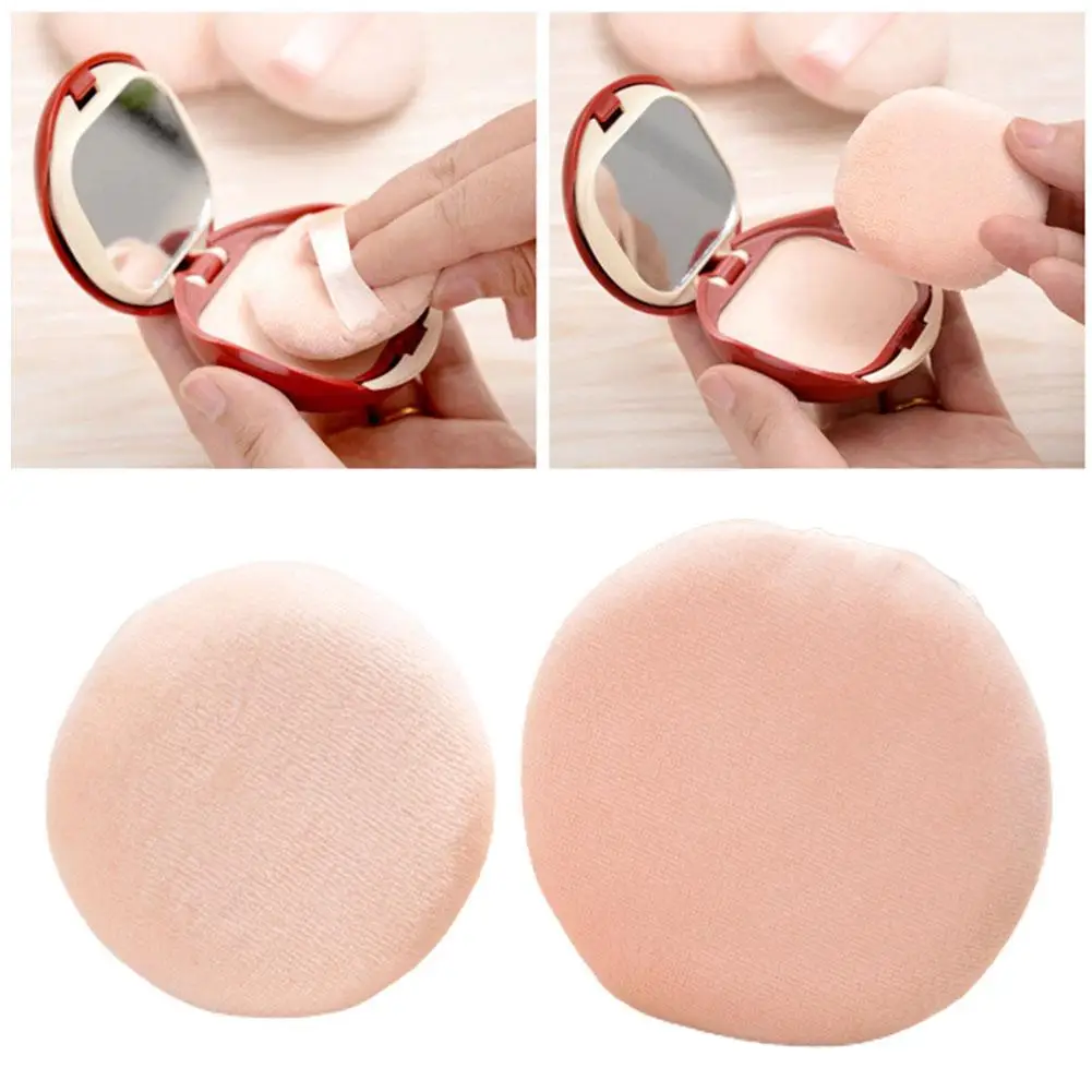 Gezichtspoeder Foundation Puff Professionele Ronde Vorm Foundation Draagbare Tool Cosmetische Schoonheid Zachte Puff Spons Make-Up K7h0