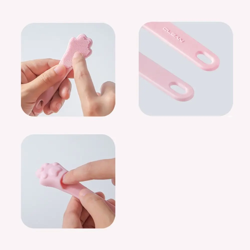 ซิลิโคนอุ้งเท้าแมวซิลิโคนแปรงล้างหน้า MINI Finger Nostril แปรง Exfoliating สบาย Blackhead Removal TOOL