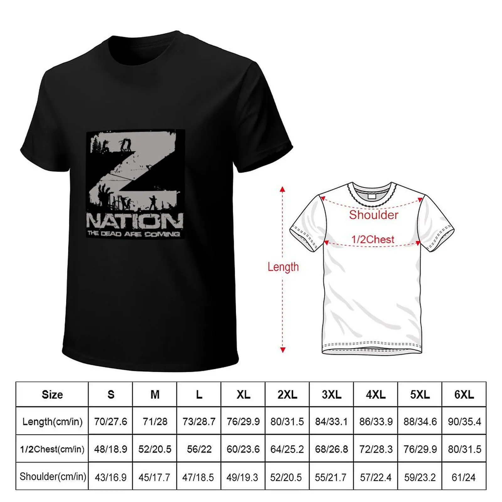 The Z - Nation DAY T-Shirt kawaii clothes baggy shirts football t shirt sweat shirts, men
