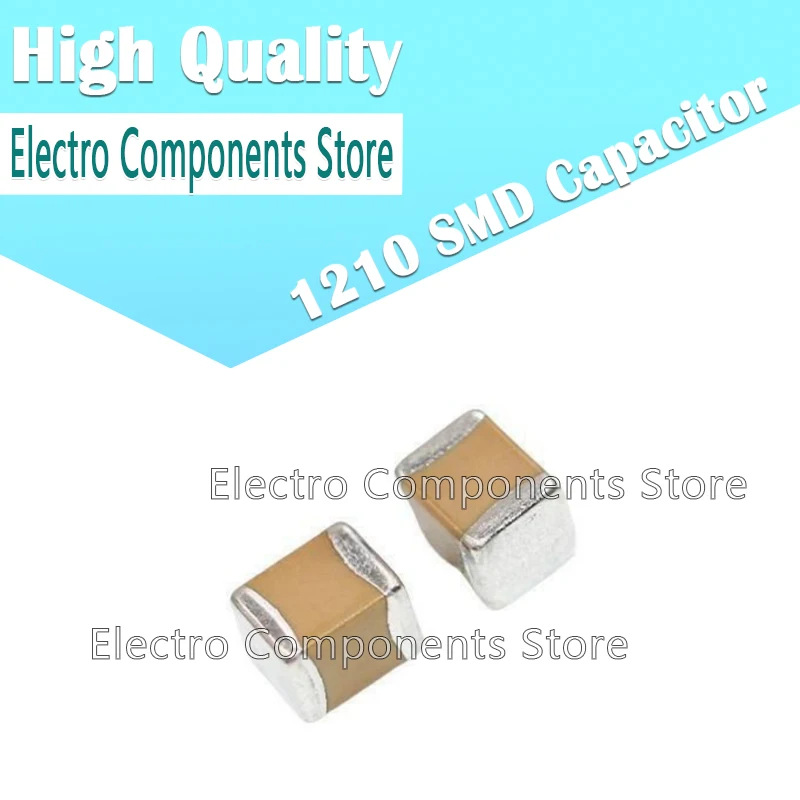 10PCS SMD Capacitor 1210 10uF 106K 16V 25V 35V 50V 63V 100V X7R 10% 3225 MLCC Ceramic Capacitance 3.3*2.5mm