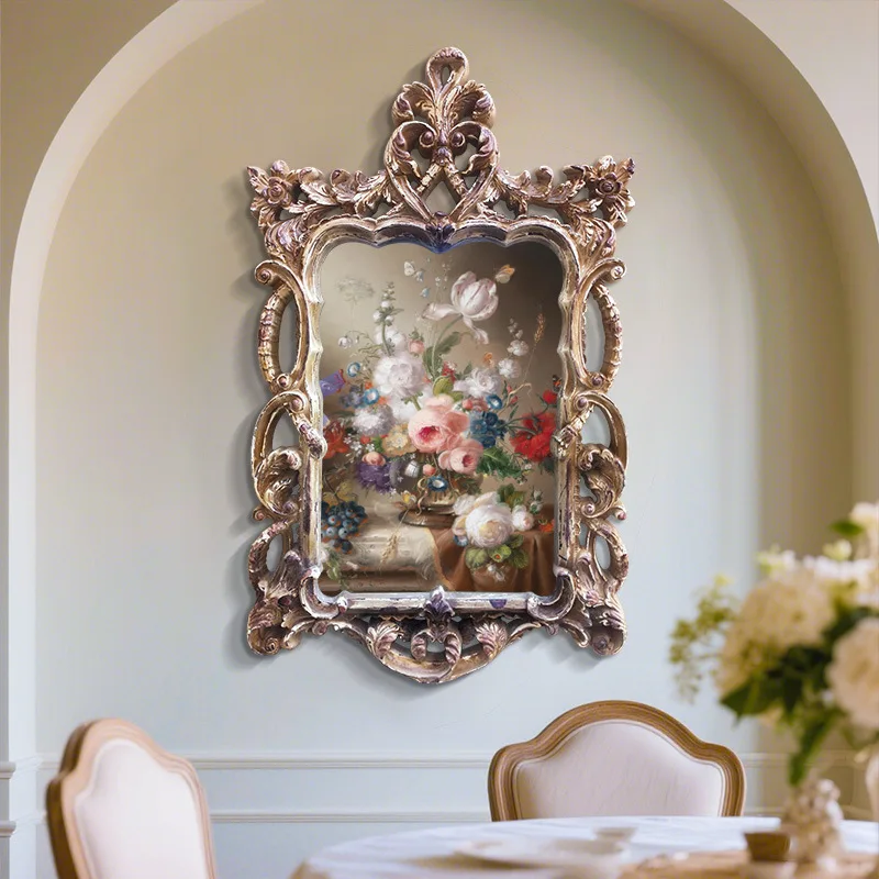 Bathroom Mirror Hanging Round Square HD Reflection Explosion Proof