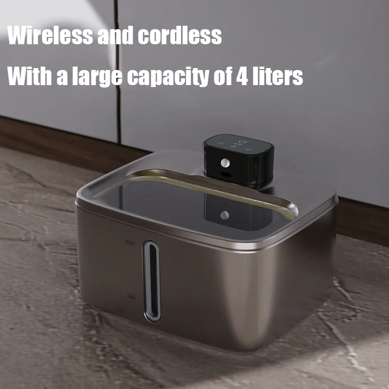 

4L Large - Capacity Stainless Steel Pet Water Fountain for Cats, Automatic Non - Plug - in Smart Water Feeder with Flowing Water