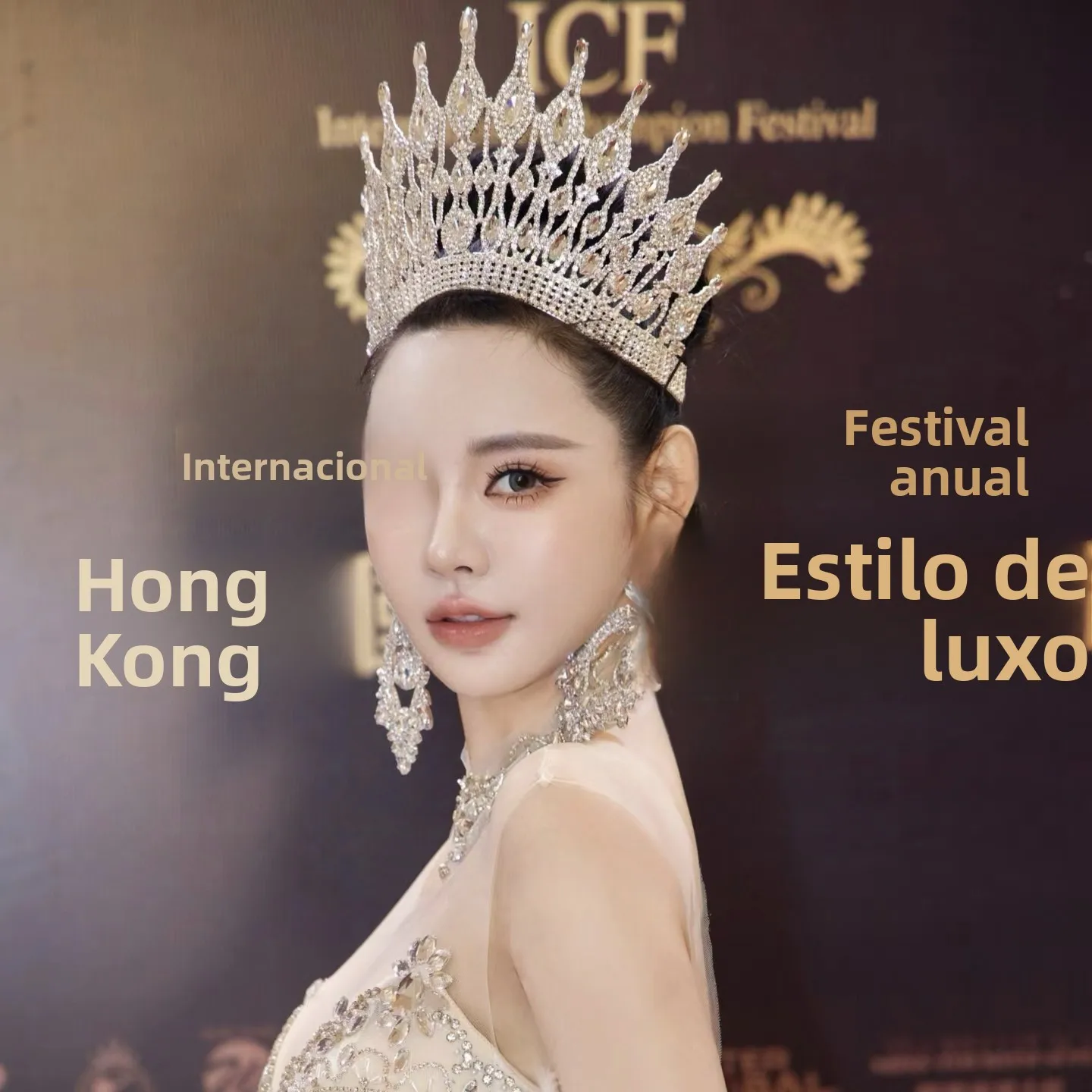 バロック様式のプリンセスクラウンヘッドウェア結婚式のヘアアクセサリーフェスティバルパフォーマンスステージ美人コンテストエレガントな合金ヘアバンド