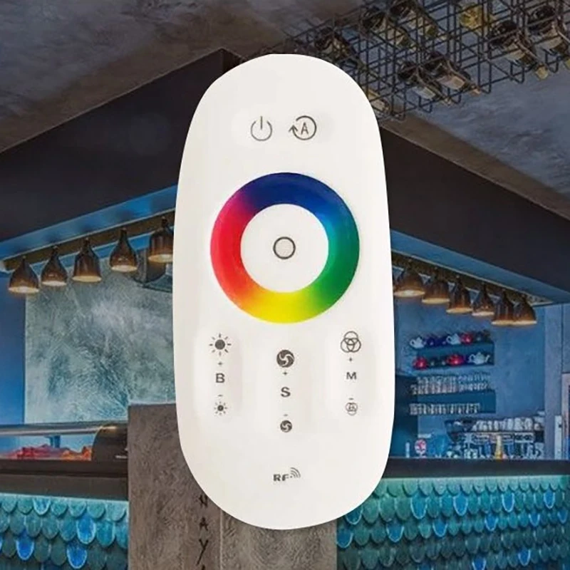 Controller LED Mini Symphony 2.4G Wireless Full Press 433 telecomando RF Controller LED tendone Dimmer (RGB)
