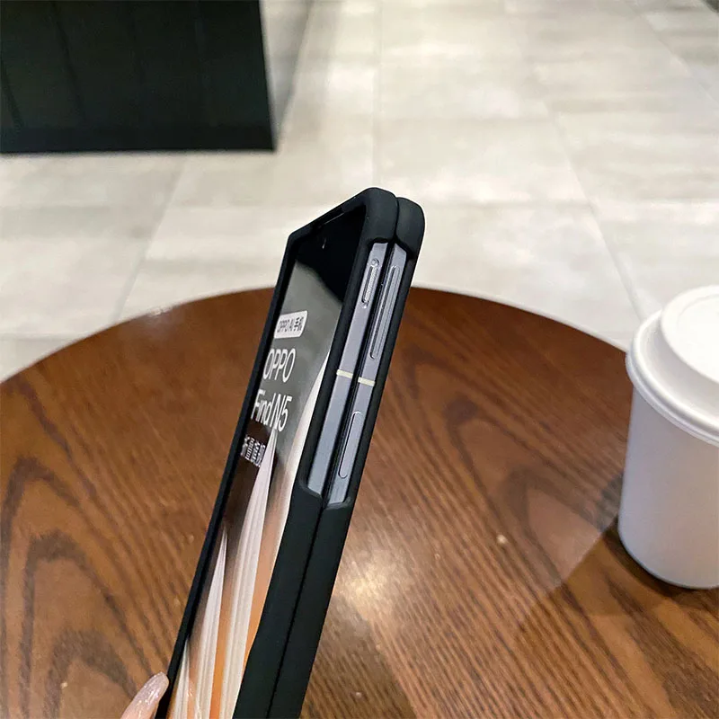 Case for OPPO Find N5 / N3 Fold Mobile Phone Carbon Fiber-patterned Luxury Leather Slim Shockproof Protective Casing Accessories