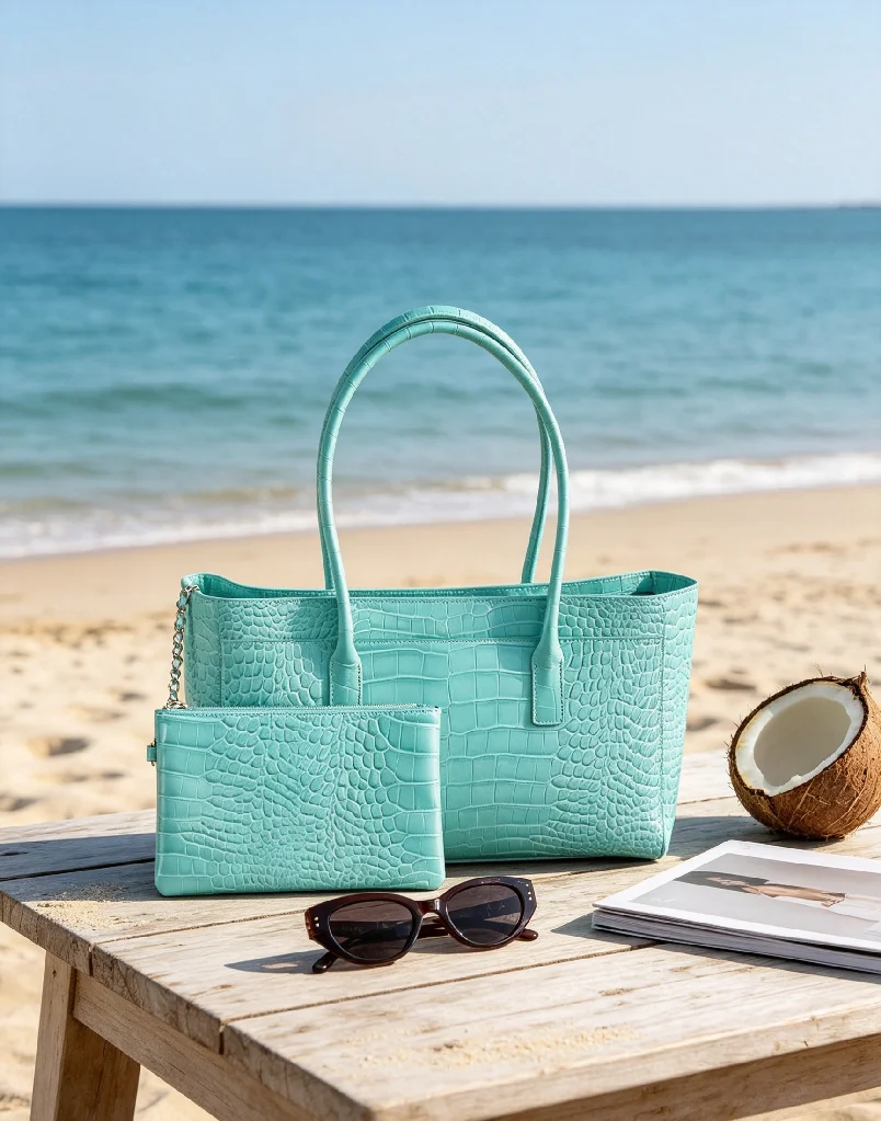 Women Hand Bags For Office - Handtas met gestructureerd oppervlak, ontworpen in