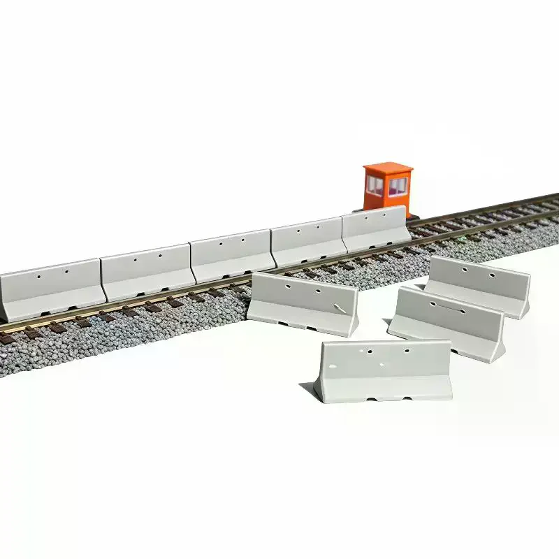 HO Scale Highway Fence Guardrail Model 16PCS Easy to Use DIY Parts for Sandtable Road Layout Hobbyist Collection Projects