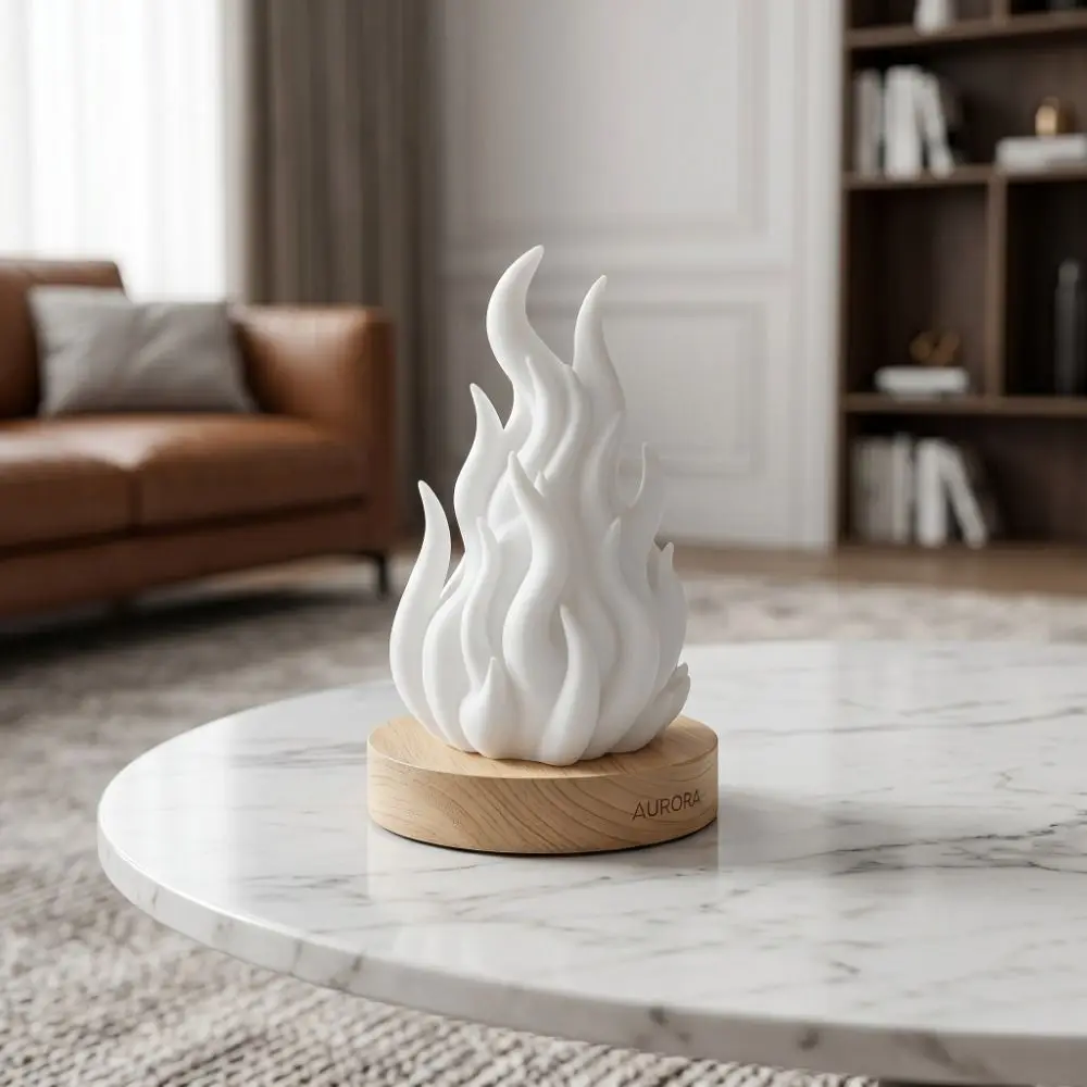Color Changing Simulation Flame Night Light Imitation Creative Simulation Fire Lamp Decorative Portable Bonfire Lamp Courtyard