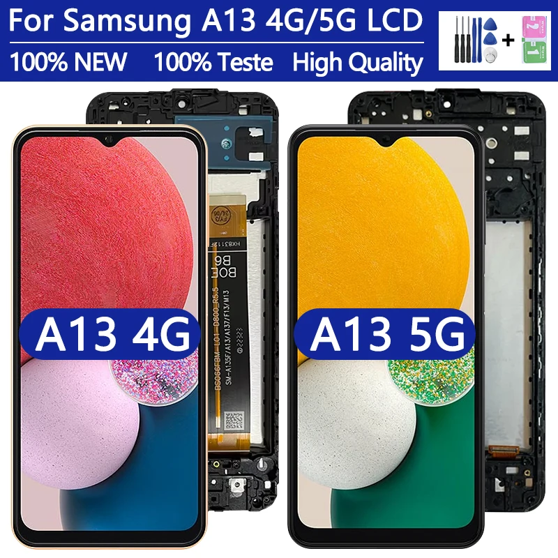 High Quality For Samsung A13 4G LCD A135F A13 LTE A137 Display Touch Screen For Samsung A13 5G A136U Display