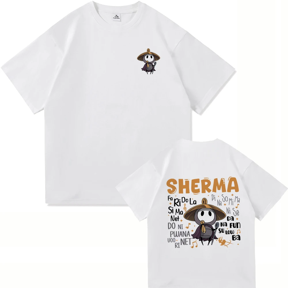 2026 الصيف فقط استمر في الغناء شيرما سيلكسونغ الجوف فارس 100% القطن الخالص المطبوعة نمط تي شيرت في الهواء الطلق تنفس