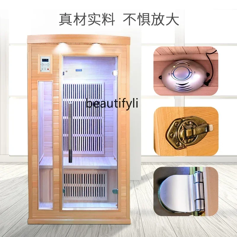 CC182R sauna de vapor de sudor por infrarrojos lejanos, sala de vapor seca para el hogar, salón de belleza, sala de fisioterapia, soporte personalizado