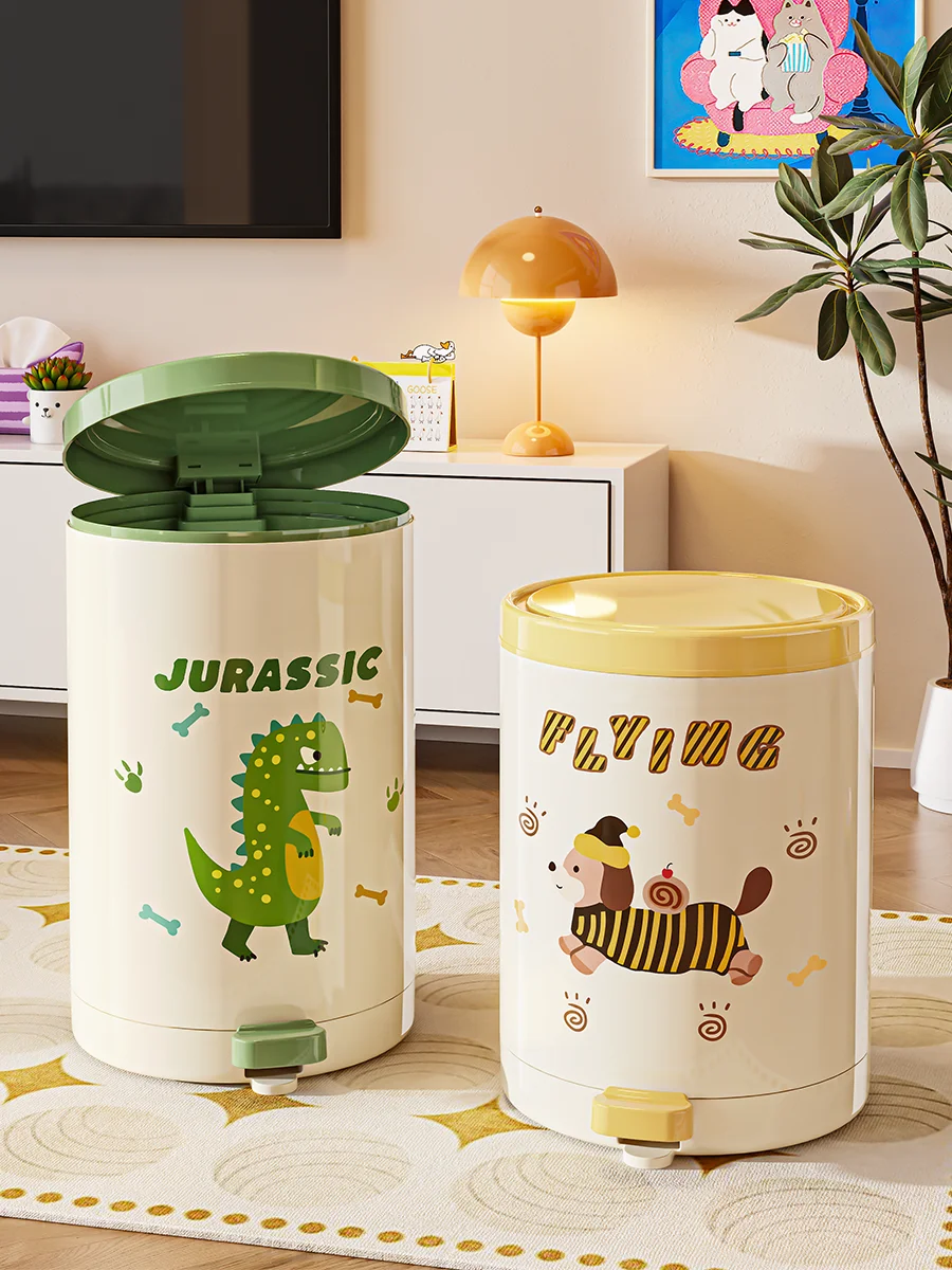 

Large Capaci Foot Pedal Tra Can High Aesthetic Value for Kitchen Batoom Home Use with Lid Household Cleaning Tools