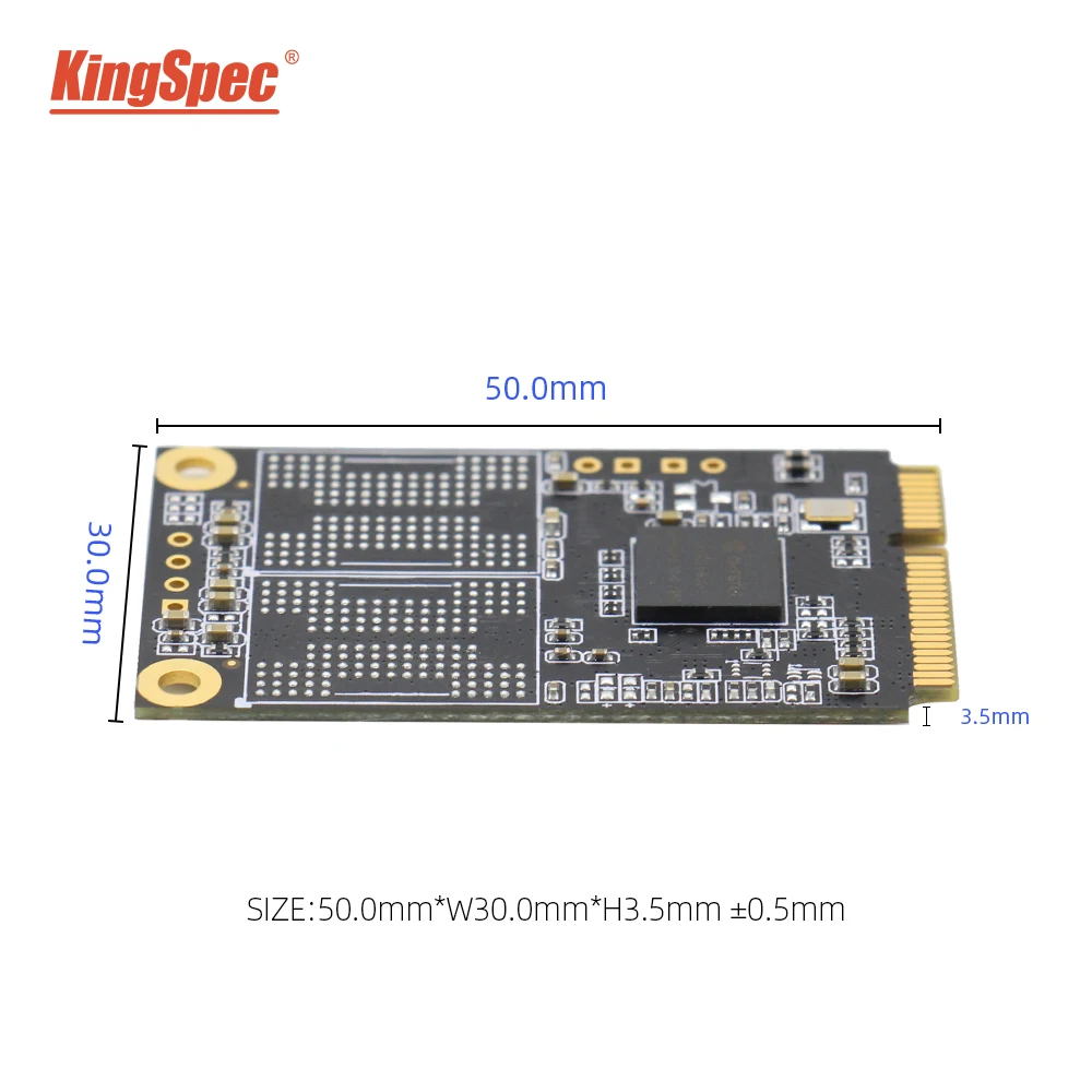 KingSpec-Solid State Drive, SSD, mSATA, Mini SATA3 disco rígido para Dell, Lenovo, SATAIII, 6GB, 128GB, 256GB, 500GB, 64GB, 1TB, 2TB, SATA 3