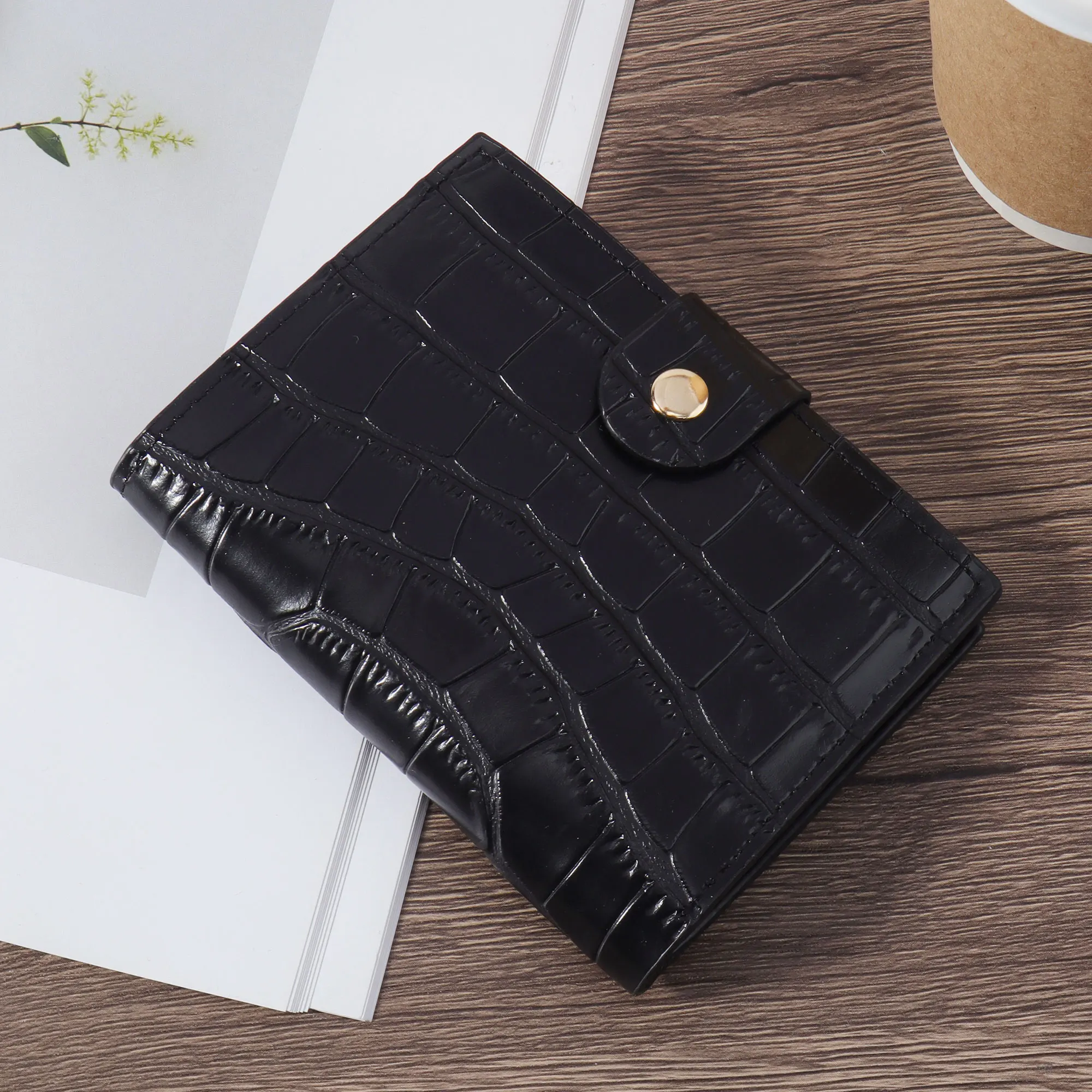 Women's Ultra Short Wallet, Solid Color Coin Wallet, Fashionable Zipper Card Holder Multi functional Key and Cash Women's Wallet