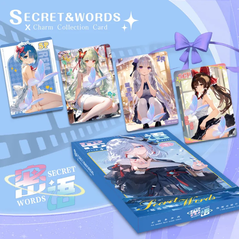 Miyu Collectible Waifu Trading Cards Blind Box Full Set Anime Girl Character Cards 3 Packs Per Box Random Art Cards