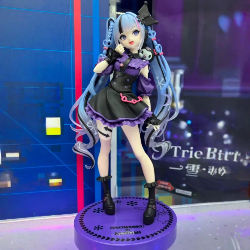 

Pre Sale Original FuRyu Trio-Try-iT Hatsune Miku & Kuromi 19CM Action Figure Anime Collectible Model Kawaii Doll Decoration Toy