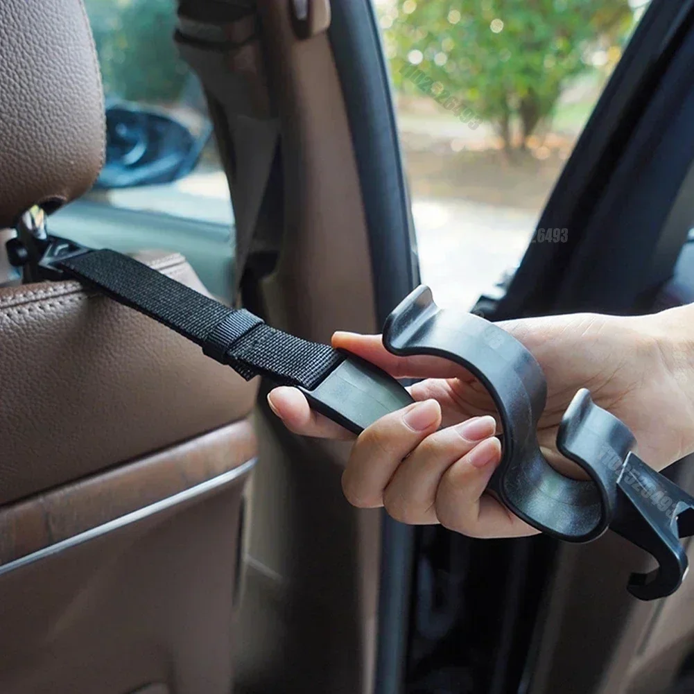 2 قطعة خطاف المقعد الخلفي للسيارة متعدد الوظائف مسند الرأس الخلفي حامل خطاف مظلة قابلة للتعديل جذع جبل اكسسوارات السيارات الداخلية